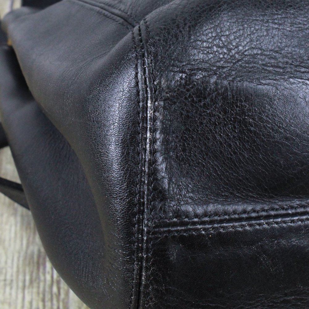 Vintage! COACH 50105 Black Leather Shoulder Bag - Picture 9 of 14